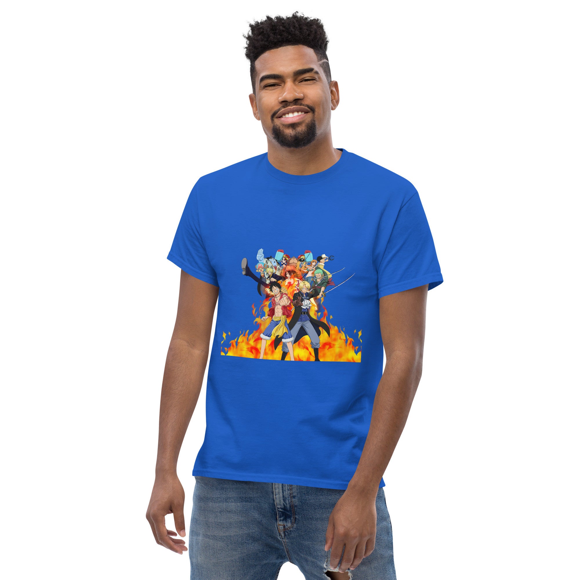 One Piece tees Monkey D. Luffy, Nami, Roronoa Zoro, Shanksn Anime Graphic Tshirt-15