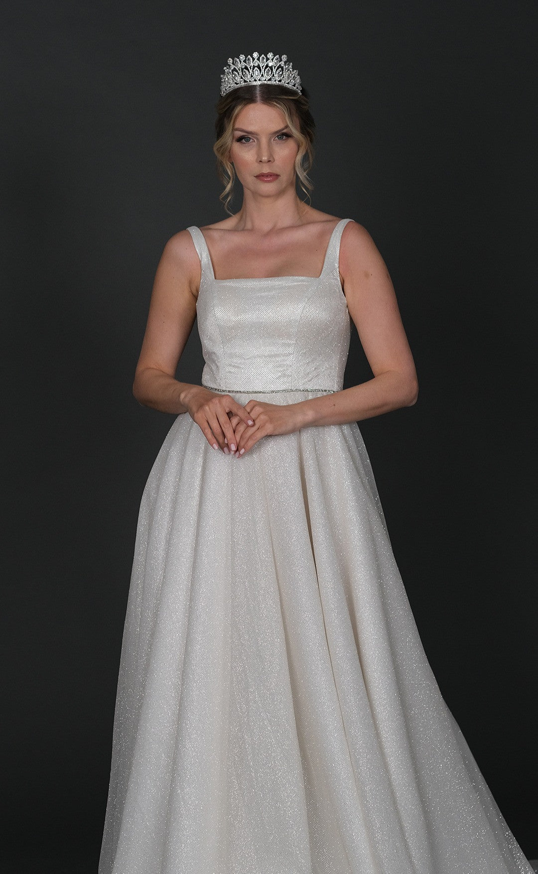 Dılay narrow skirt a line wedding dress-0