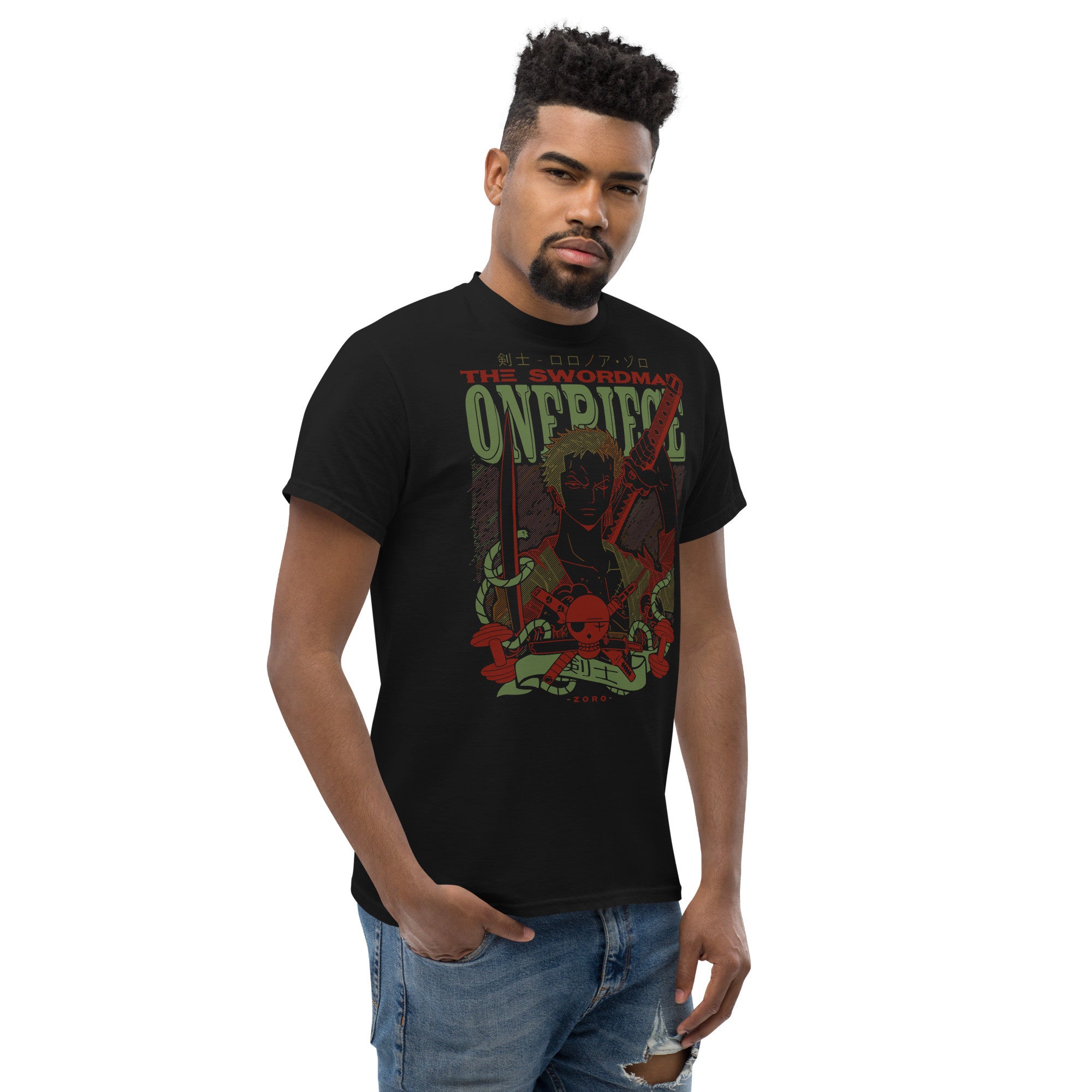 One Piece Anime Tees | Roronoa Zoro T-Shirt | Roronoa Zoro Tees | Anime T-Shirt-8