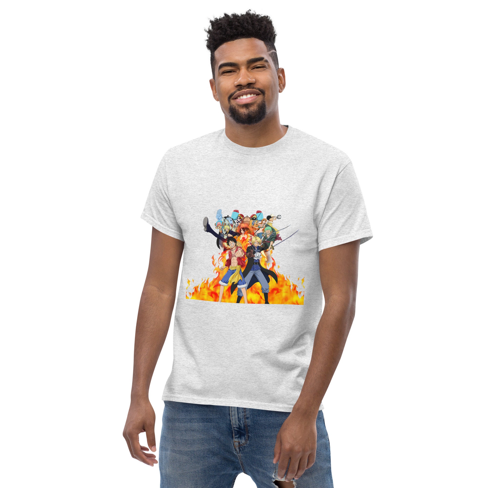 One Piece tees Monkey D. Luffy, Nami, Roronoa Zoro, Shanksn Anime Graphic Tshirt-9