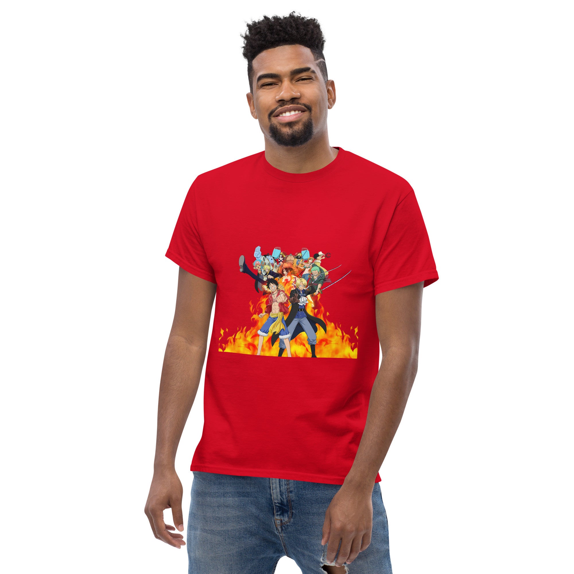 One Piece tees Monkey D. Luffy, Nami, Roronoa Zoro, Shanksn Anime Graphic Tshirt-12