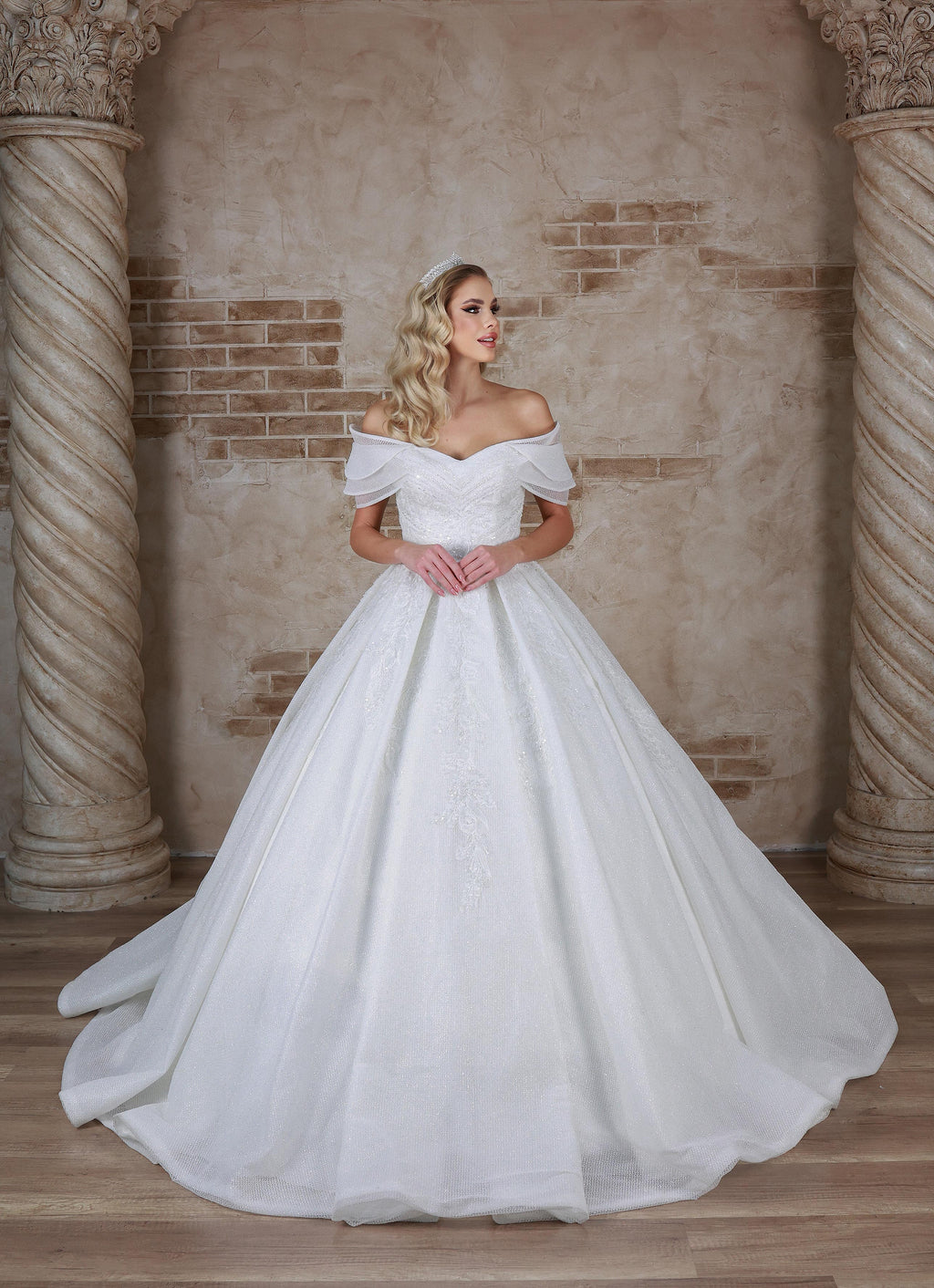 Liza a line wedding dress-1