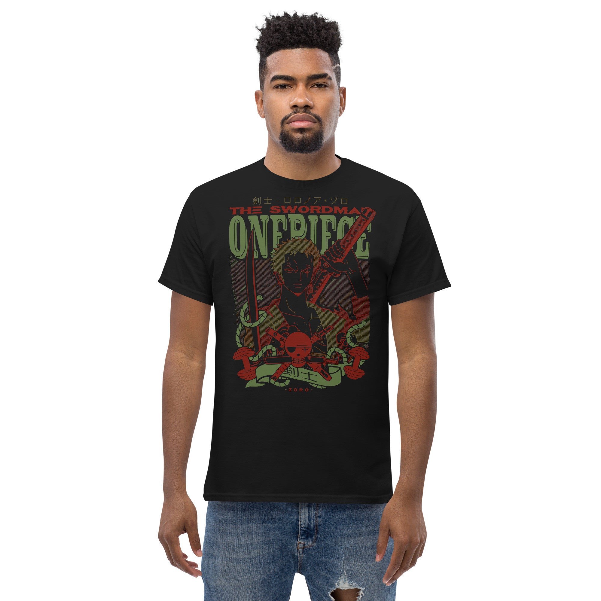 One Piece Anime Tees | Roronoa Zoro T-Shirt | Roronoa Zoro Tees | Anime T-Shirt-2