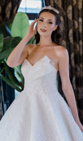 Sana a line wedding dress-0