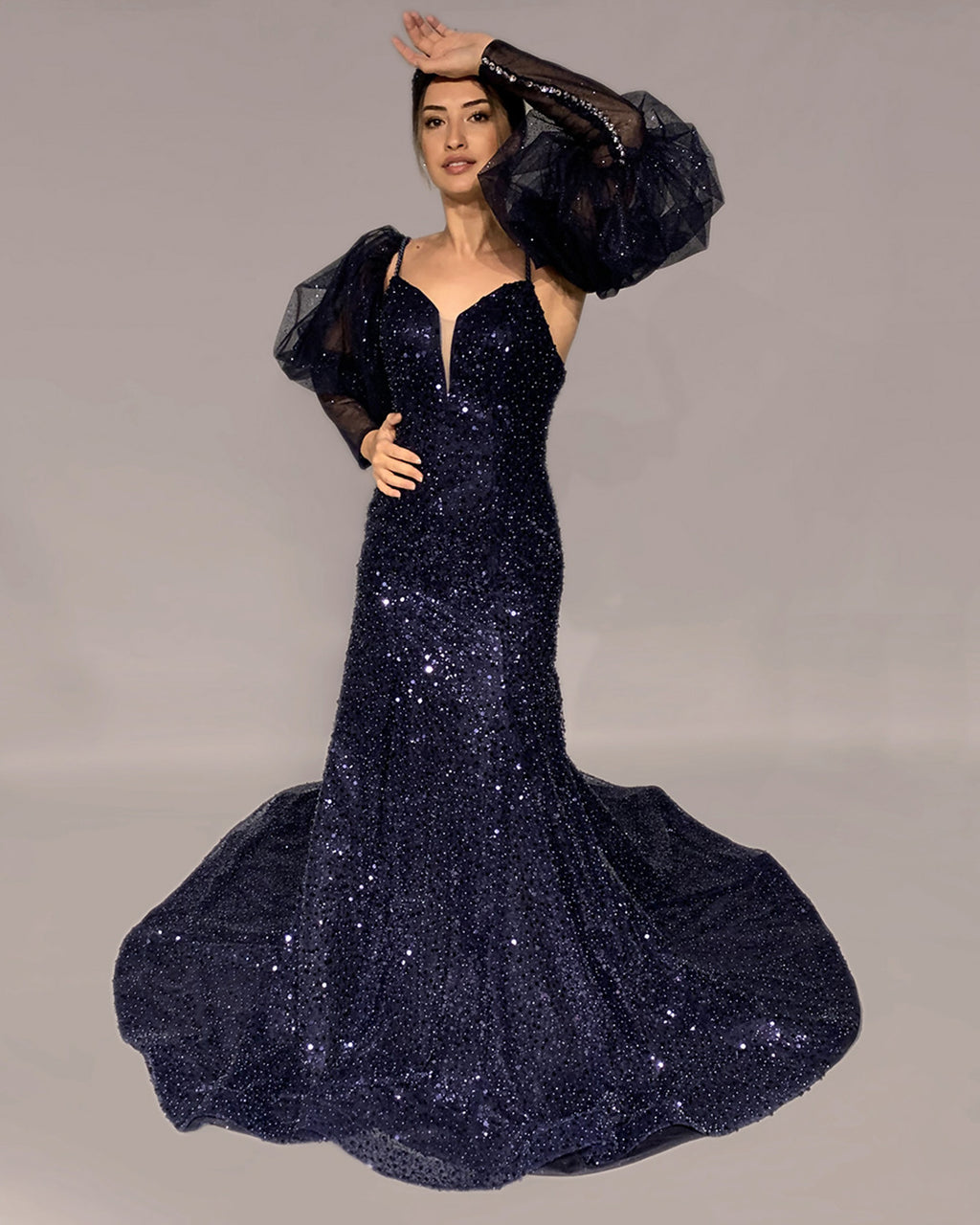 Turna colored wedding dress-1