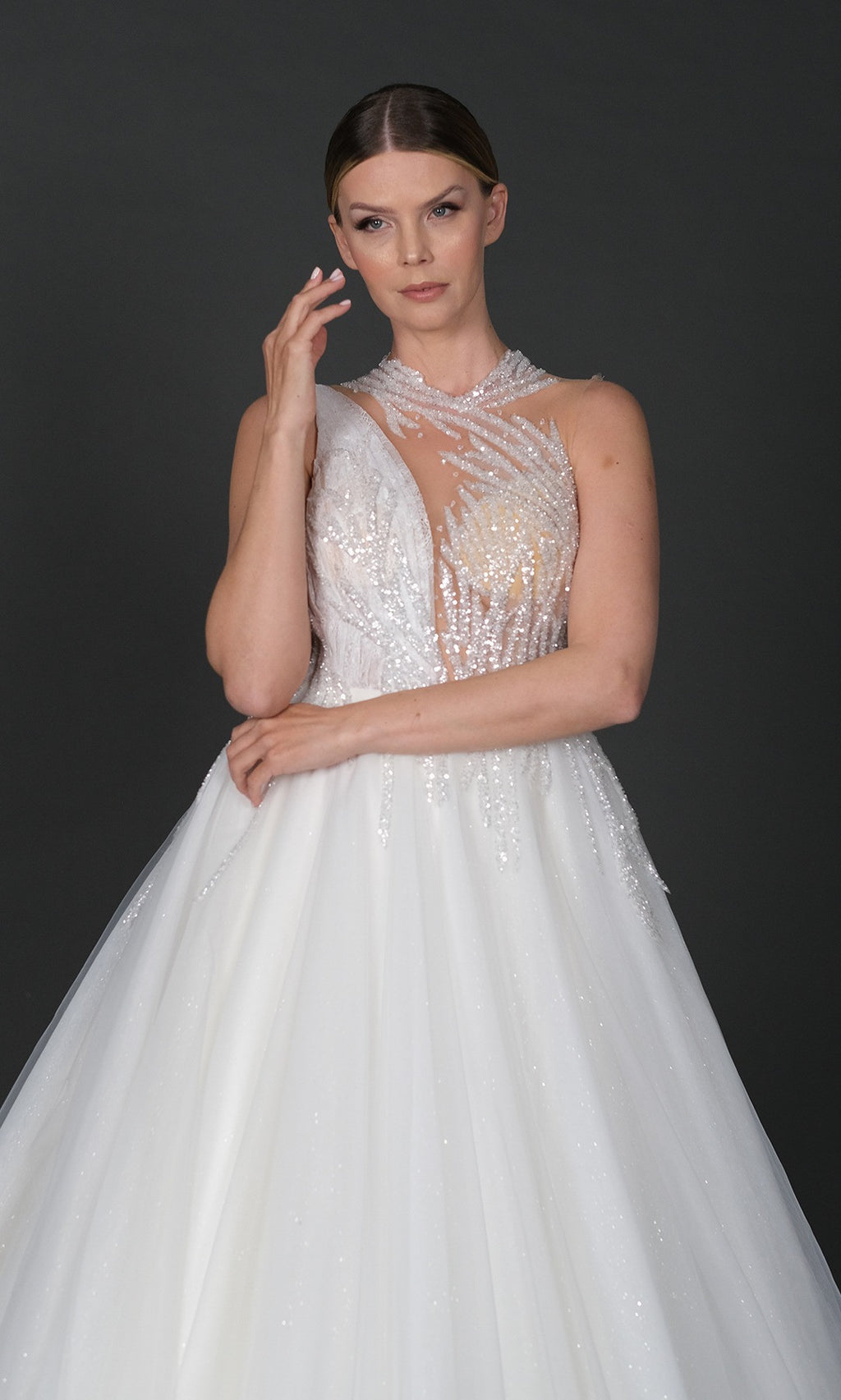 Katre narrow skirt a line wedding dress-0