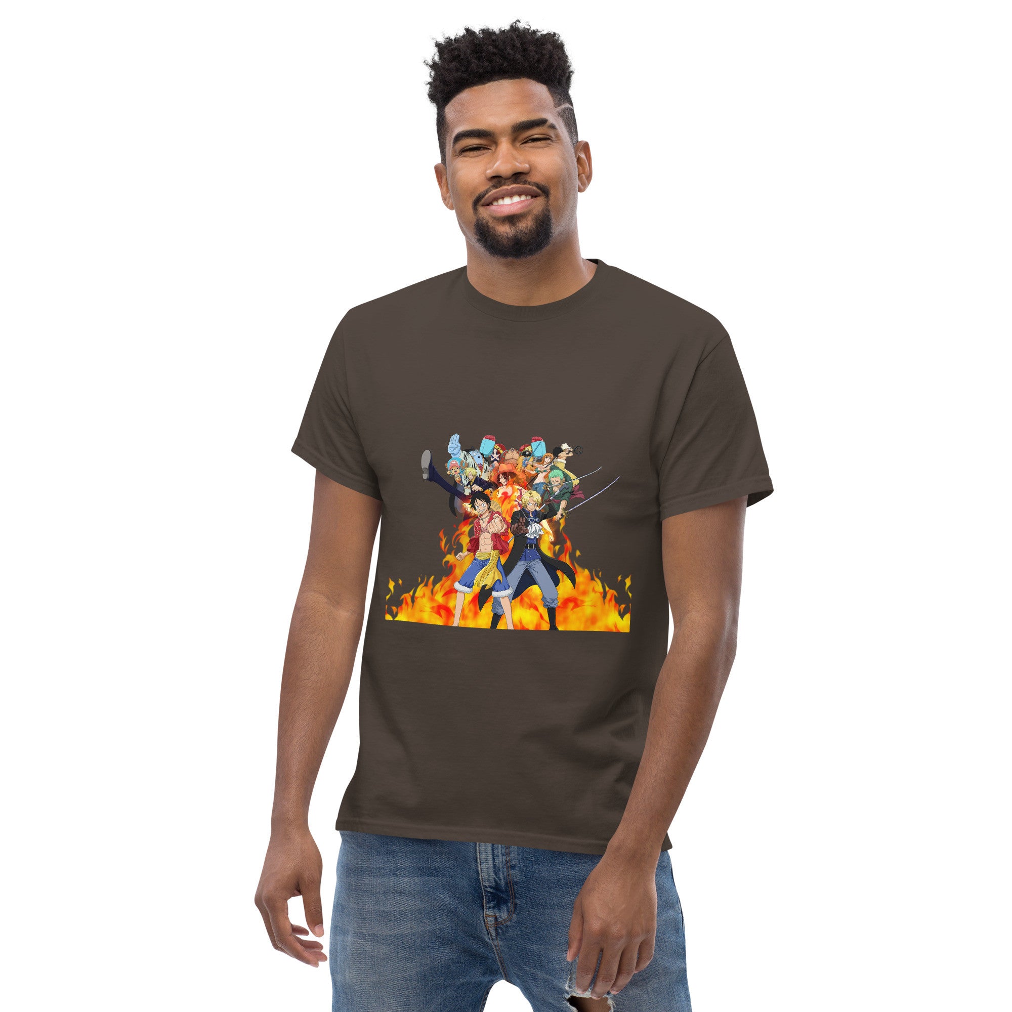 One Piece tees Monkey D. Luffy, Nami, Roronoa Zoro, Shanksn Anime Graphic Tshirt-33