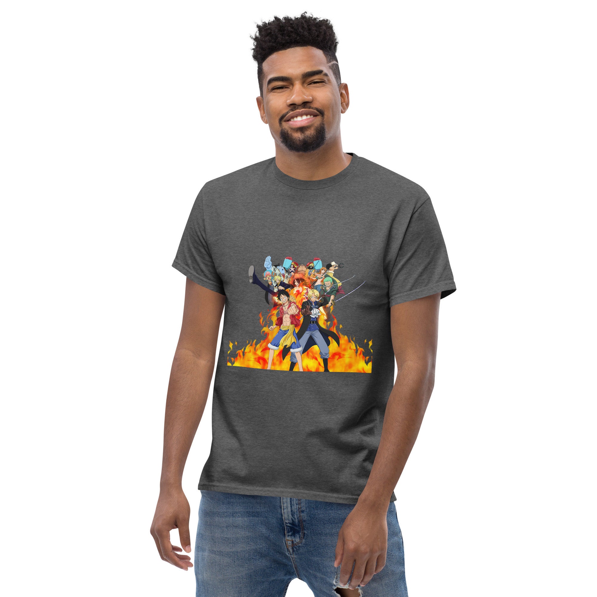 One Piece tees Monkey D. Luffy, Nami, Roronoa Zoro, Shanksn Anime Graphic Tshirt-6