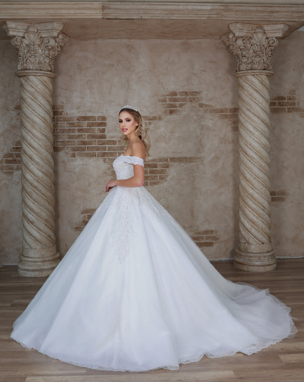 Meva a line wedding dress-3