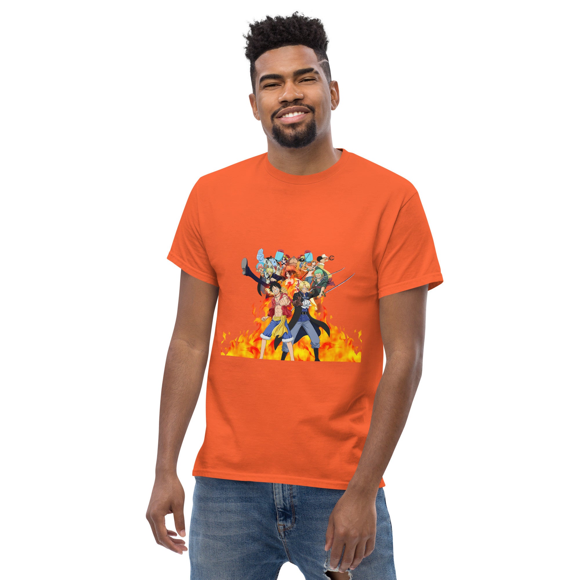 One Piece tees Monkey D. Luffy, Nami, Roronoa Zoro, Shanksn Anime Graphic Tshirt-18