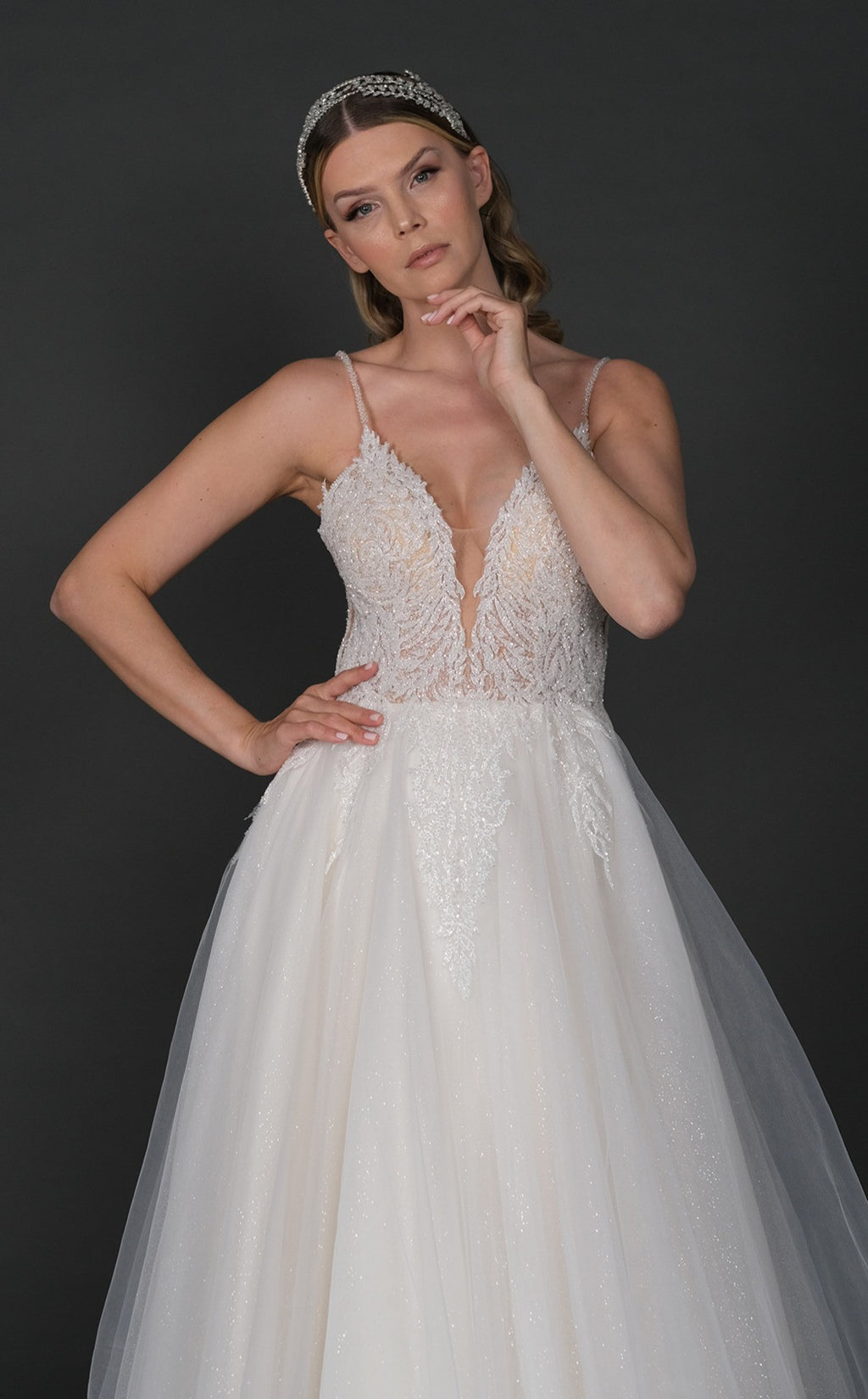 KARSU narrow skirt a line wedding dress-0