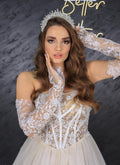 Karye narrow skirt a line wedding dress-0