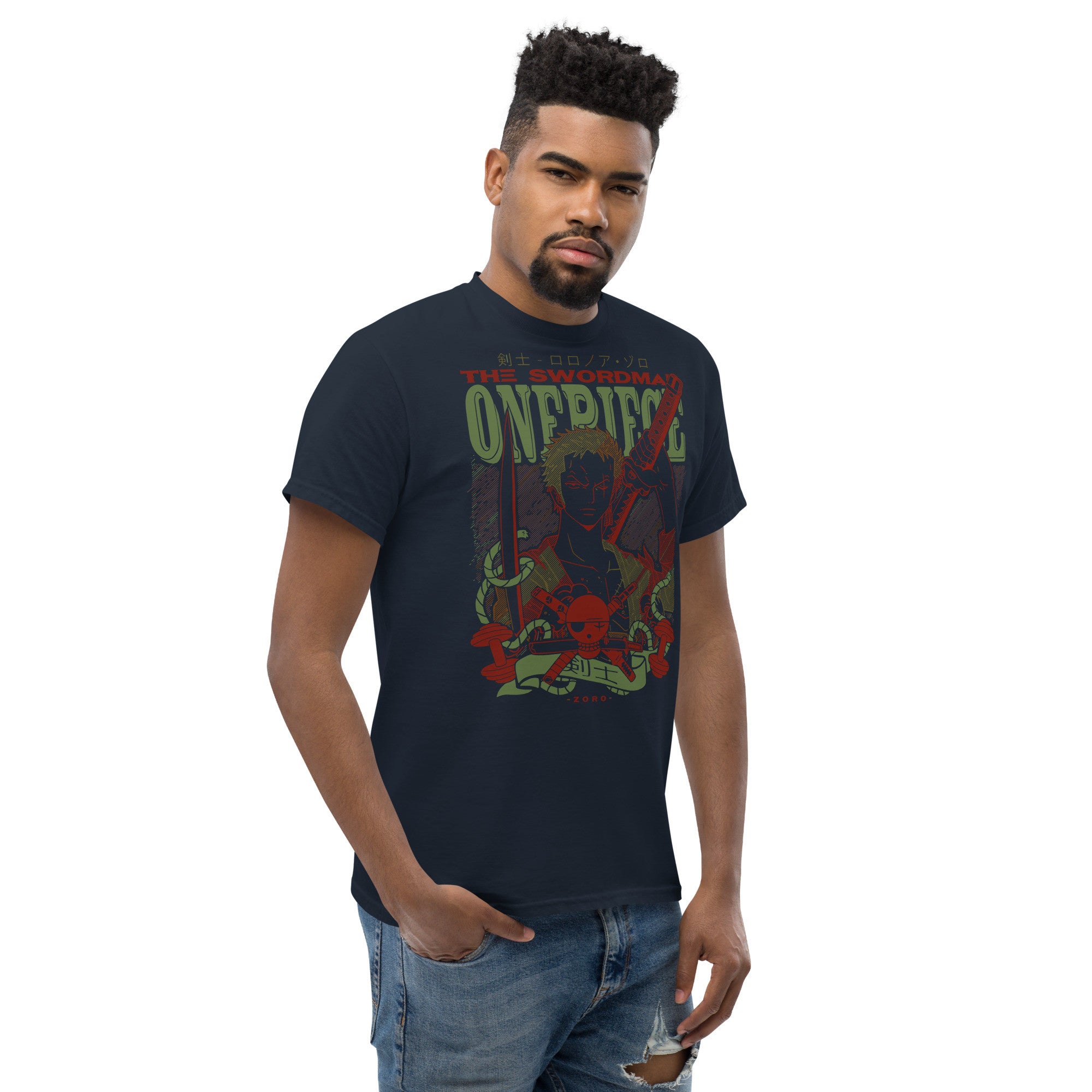 One Piece Anime Tees | Roronoa Zoro T-Shirt | Roronoa Zoro Tees | Anime T-Shirt-16