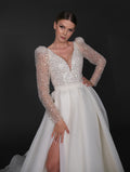 PEKAY narrow skirt a line wedding dress-0