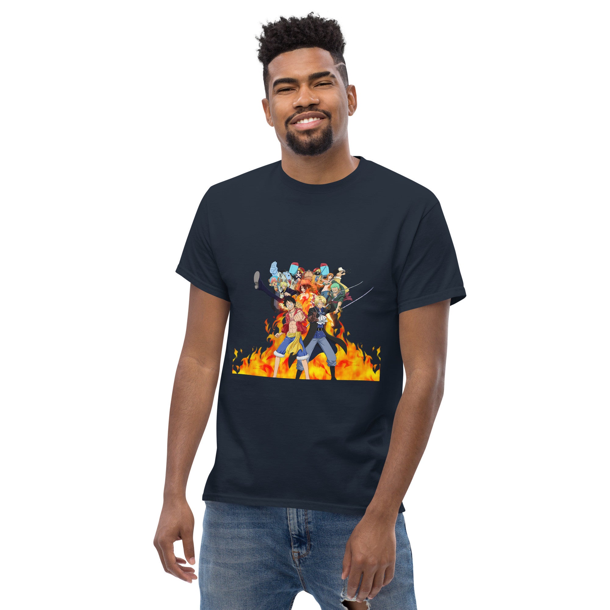 One Piece tees Monkey D. Luffy, Nami, Roronoa Zoro, Shanksn Anime Graphic Tshirt-30