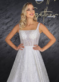 Katy narrow skirt a line wedding dress-0