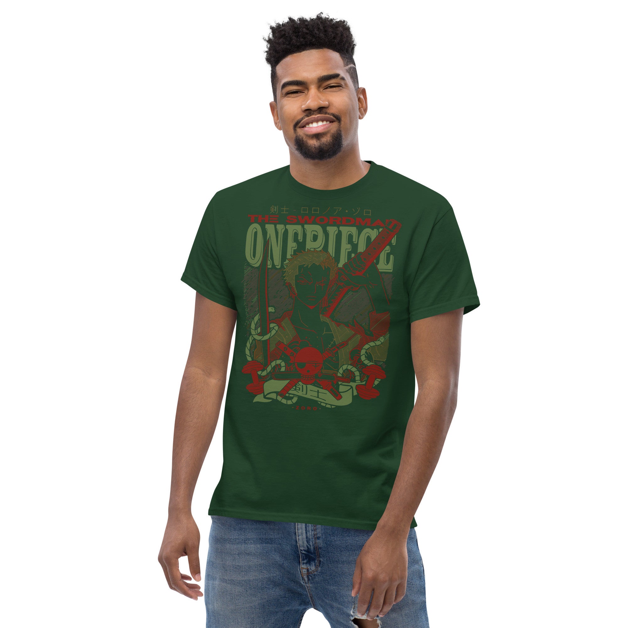 One Piece Anime Tees | Roronoa Zoro T-Shirt | Roronoa Zoro Tees | Anime T-Shirt-40