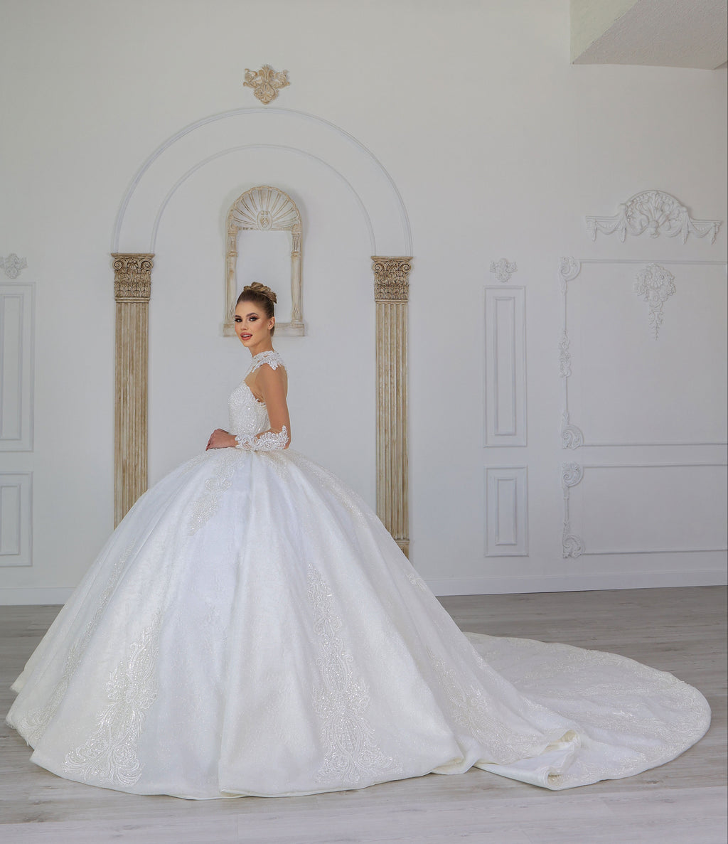 Oden ballgown wedding dress-4