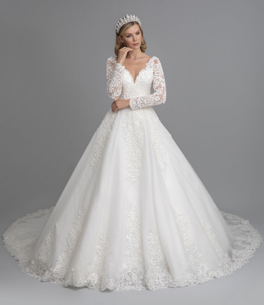 Sedef a line wedding dress-1