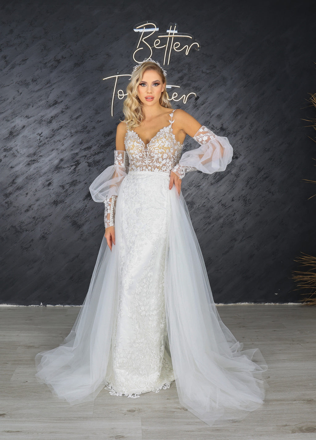 Mila column wedding dress-1