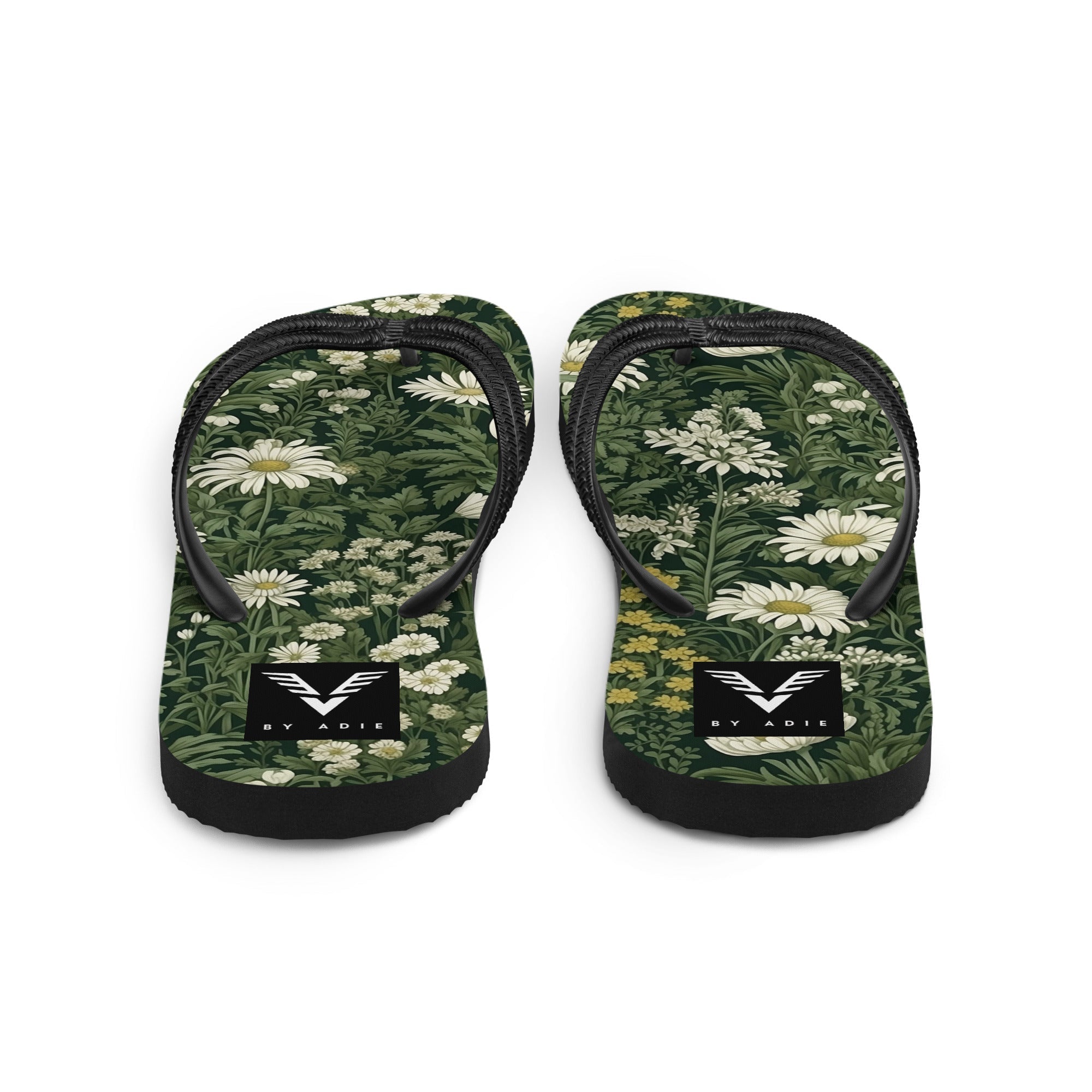 Forest Daisy Luxe Flip Flops