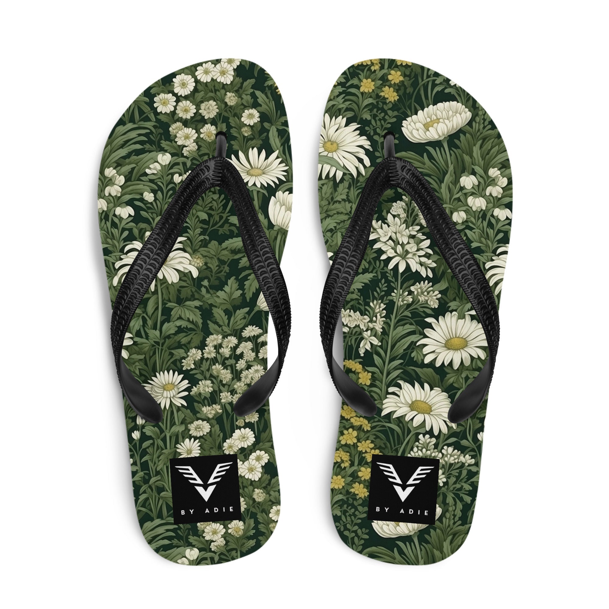 Forest Daisy Luxe Flip Flops