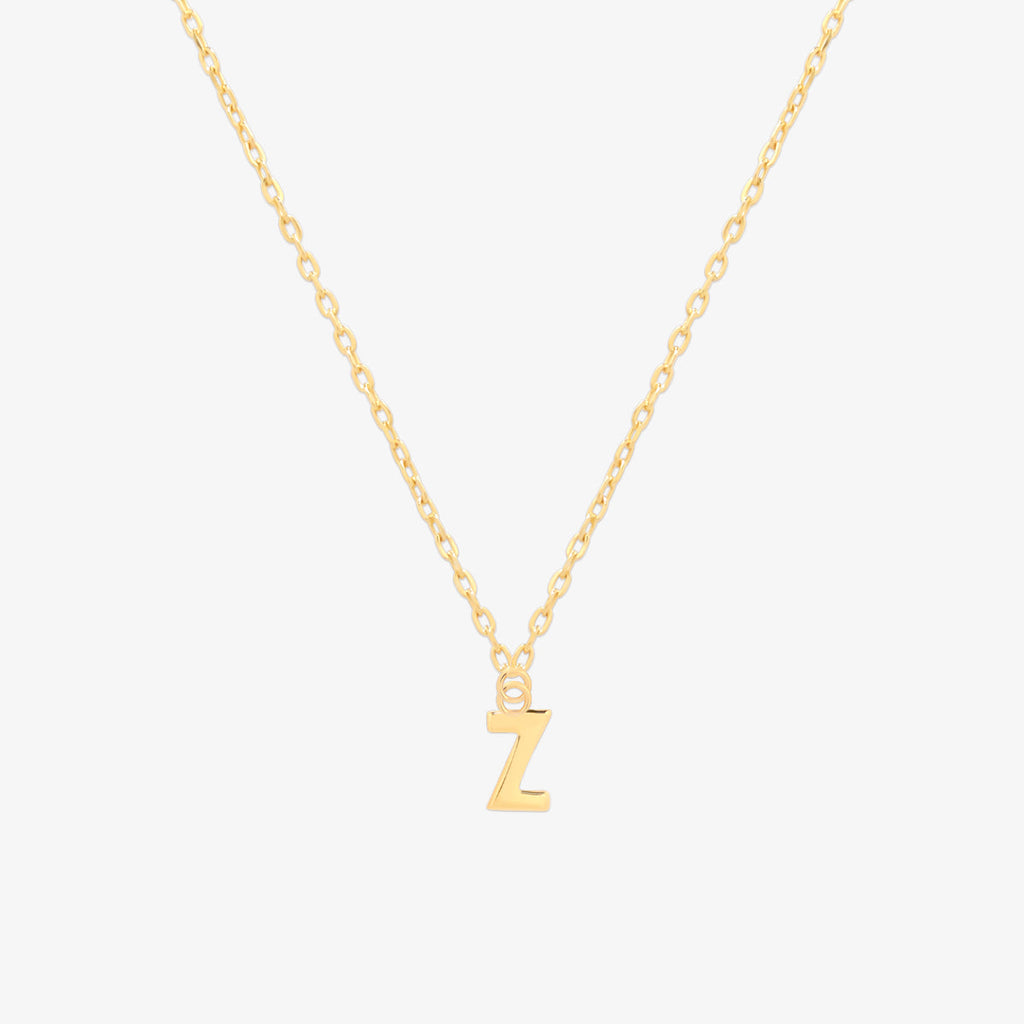 Classic Initial Pendant Necklace (50cm)-25