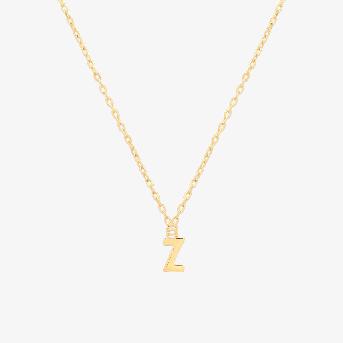 Classic Initial Pendant Necklace (50cm)-25