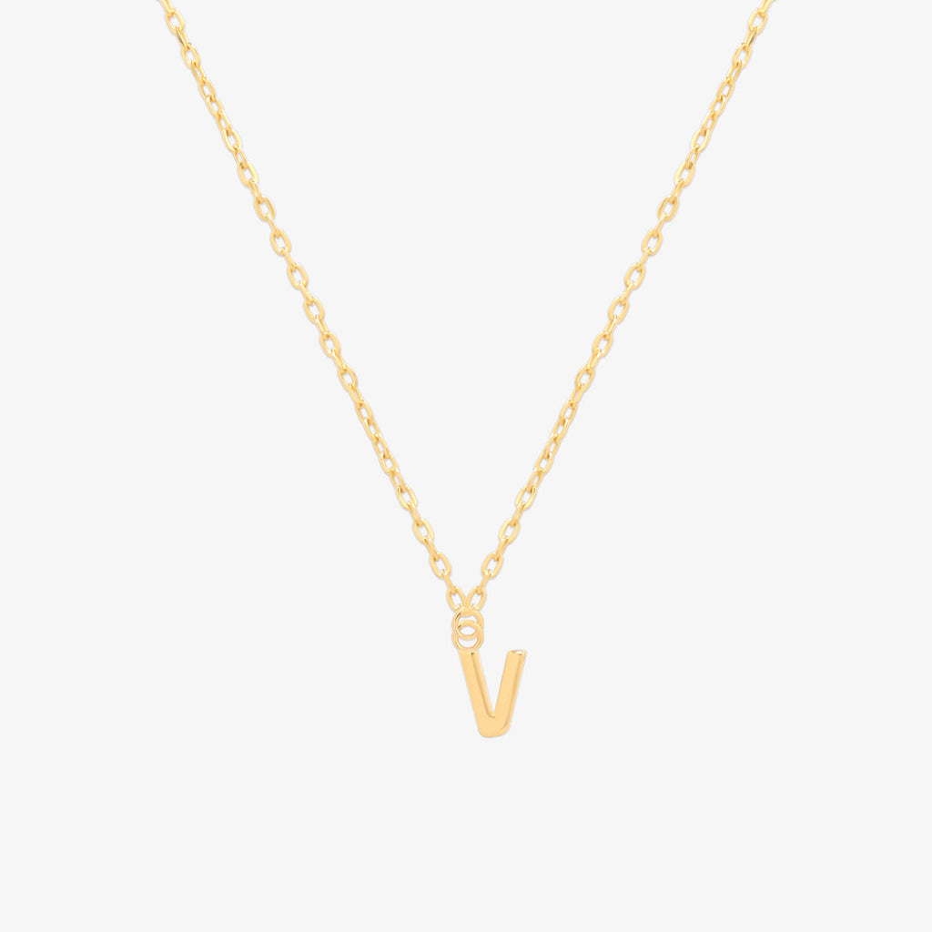 Classic Initial Pendant Necklace (50cm)-21