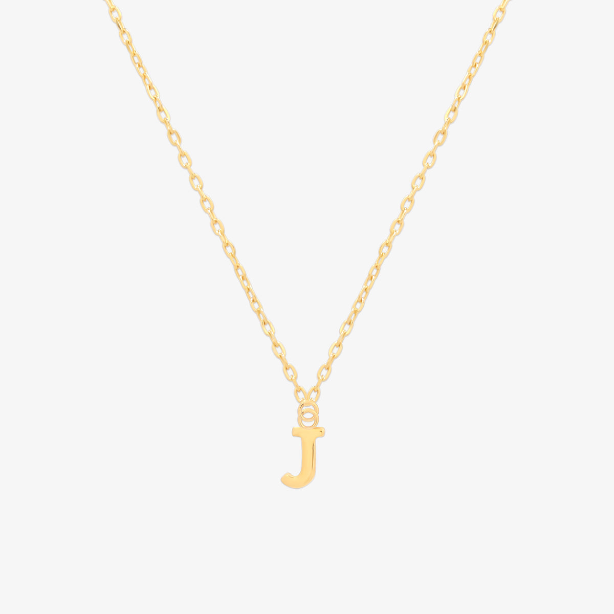 Classic Initial Pendant Necklace (50cm)-9