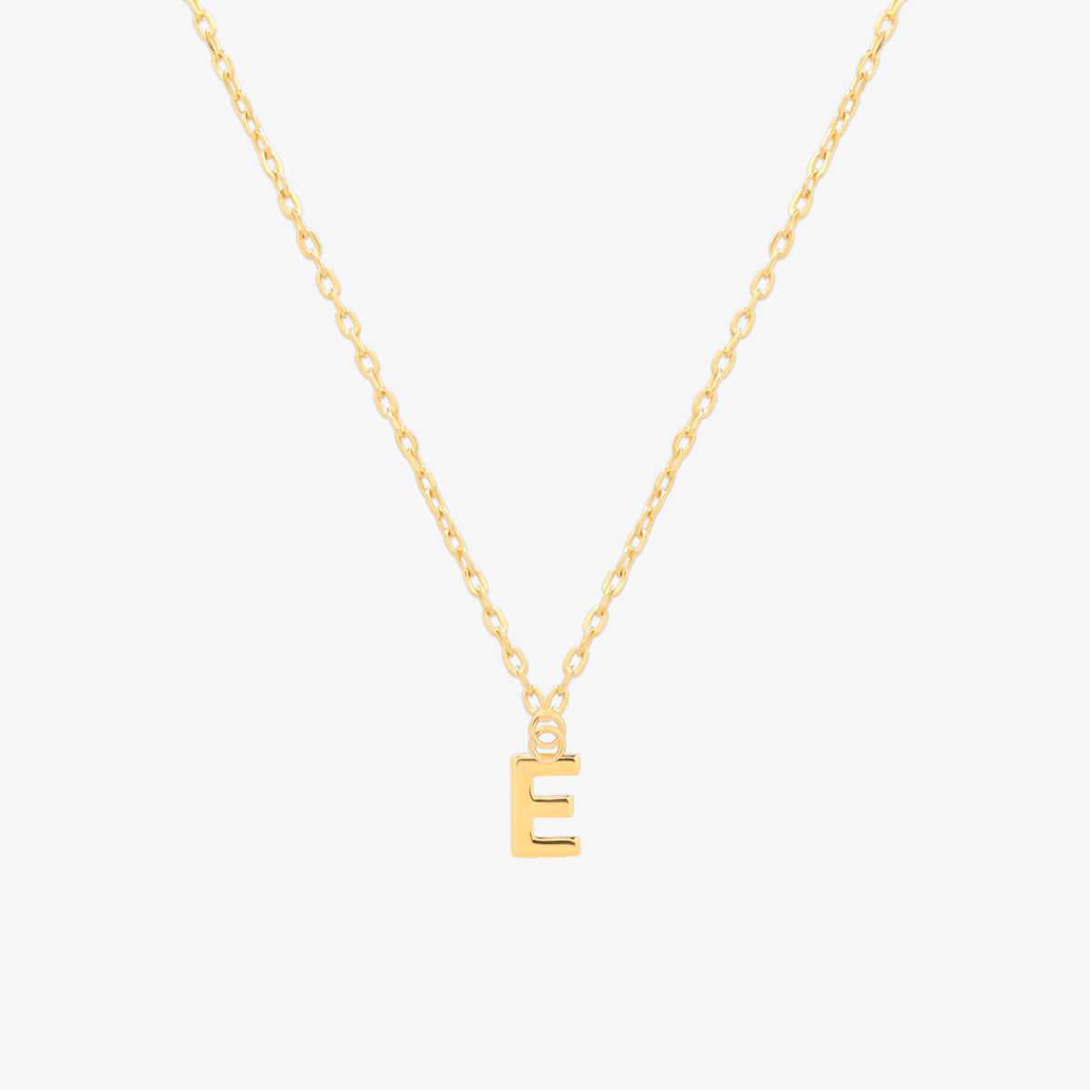 Classic Initial Pendant Necklace (50cm)-4
