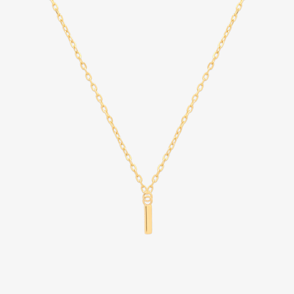 Classic Initial Pendant Necklace (50cm)-8