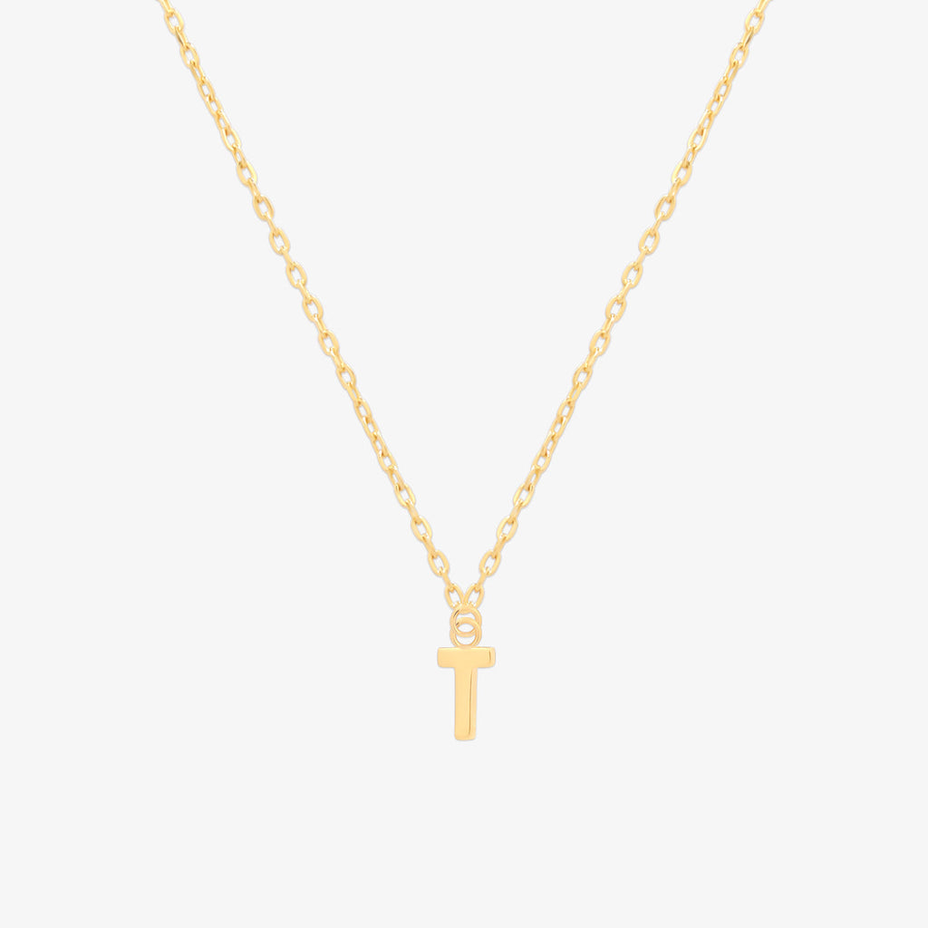 Classic Initial Pendant Necklace (50cm)-19
