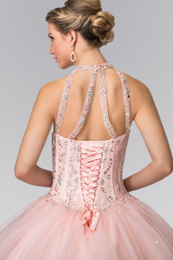 Beads Embellished Quinceanera Long Dress-3