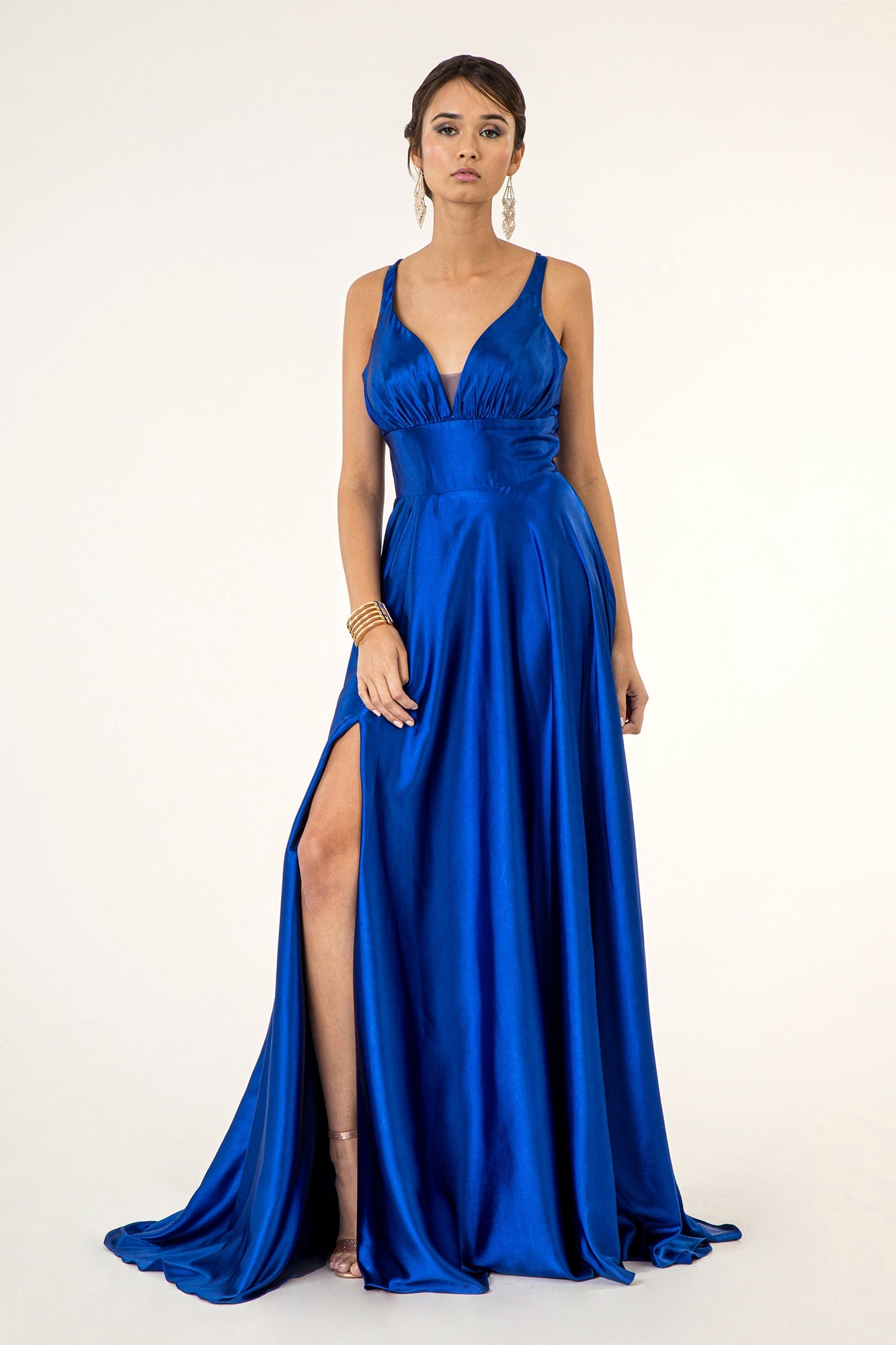 Mesmerizing High Slit A-line Dress by Elizabeth K-8