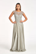 Beads Embellished Embroidered A-line Dress w/ Scoop-Neck-6