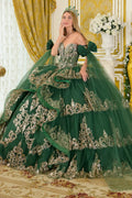 Straps With Detachable Bow Long Tails Cascading Ruffle Tiered Train Ball Gown Detachable Bow-0