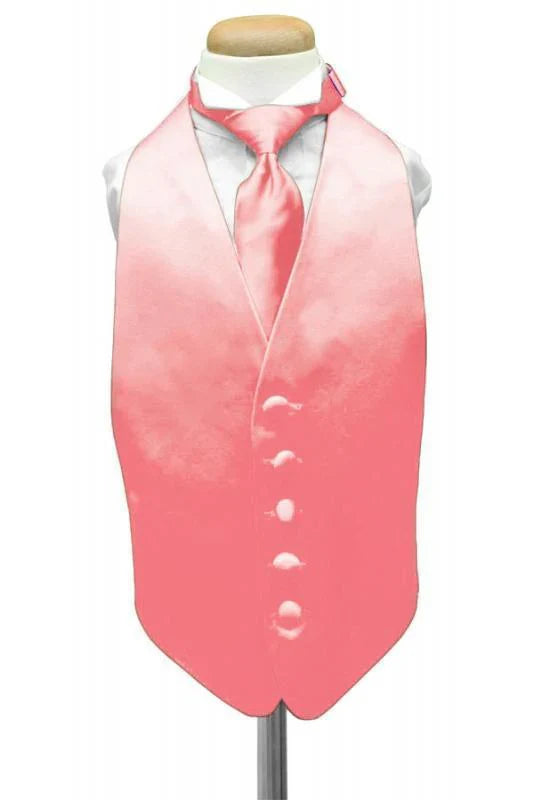 Luxury Satin Kids Tuxedo Vest-23