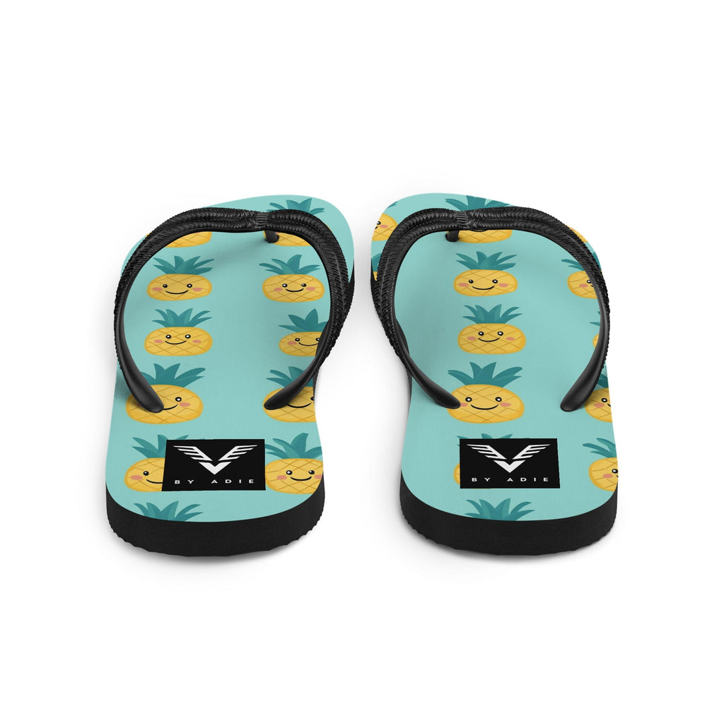 Happy Pineapple Flip Flops