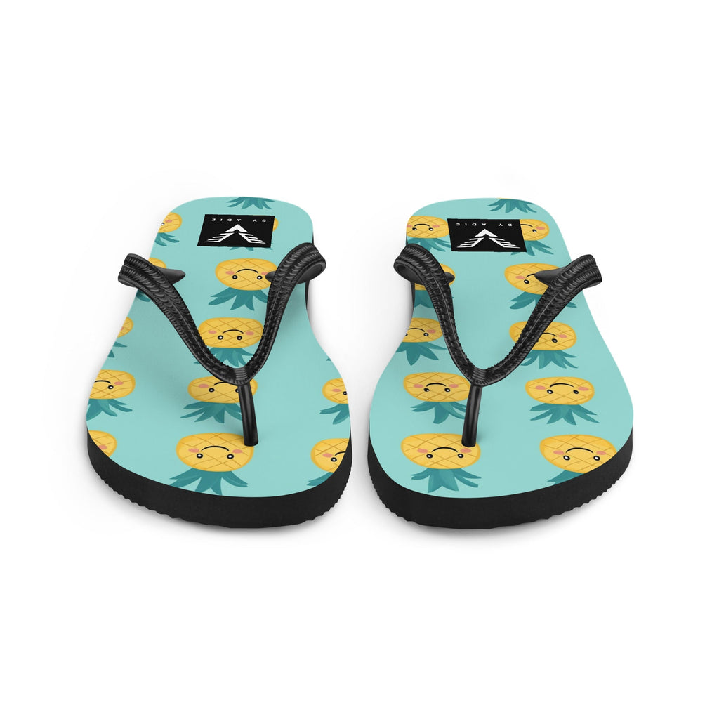 Happy Pineapple Flip Flops