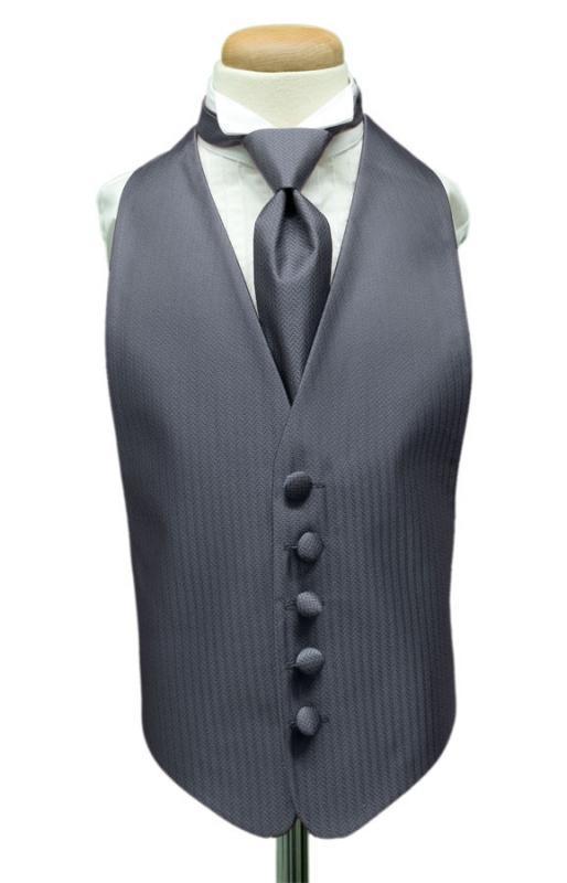 Herringbone Kids Tuxedo Vest-17