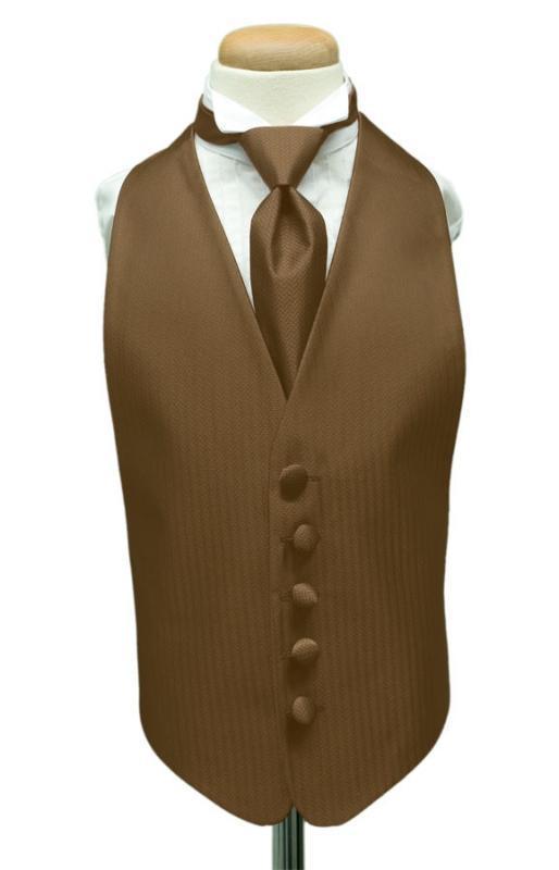 Herringbone Kids Tuxedo Vest-1