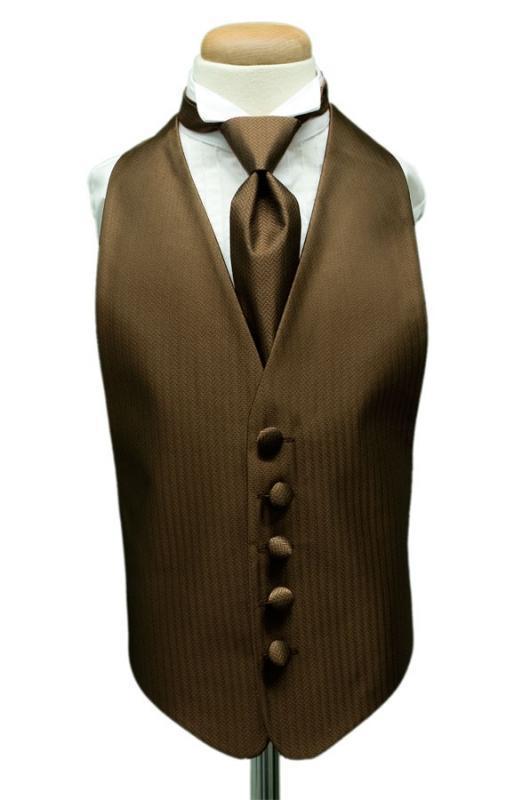 Herringbone Kids Tuxedo Vest 2-15