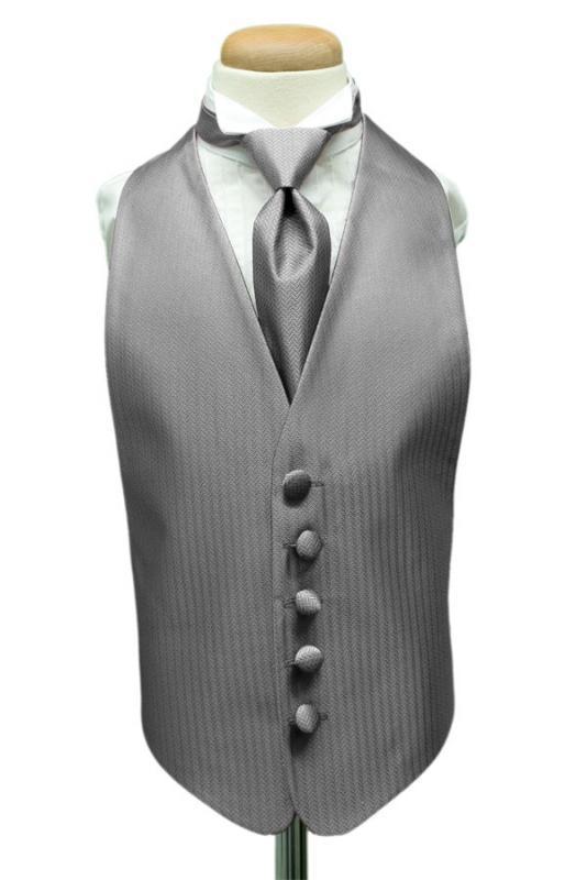 Herringbone Kids Tuxedo Vest 2-31