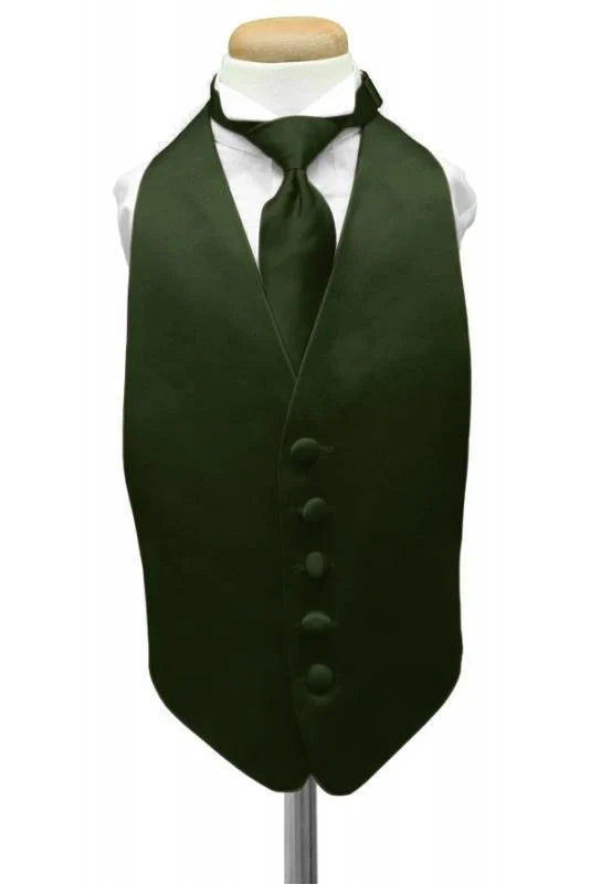 Luxury Satin Kids Tuxedo Vest-25