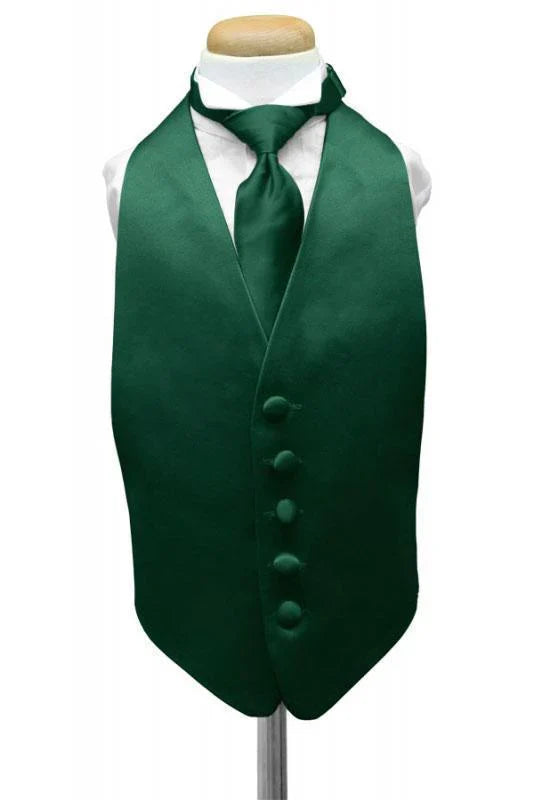 Luxury Satin Kids Tuxedo Vest-26