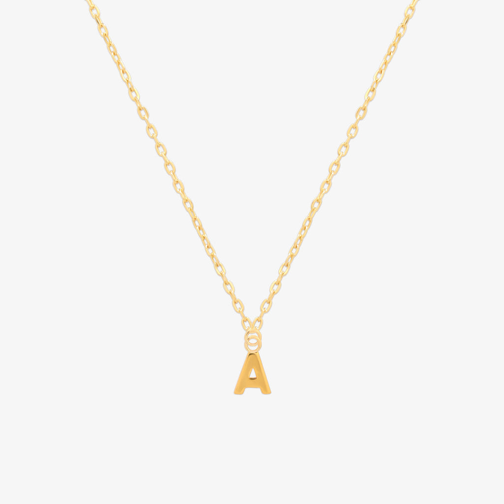 Classic Initial Pendant Necklace (50cm)-0