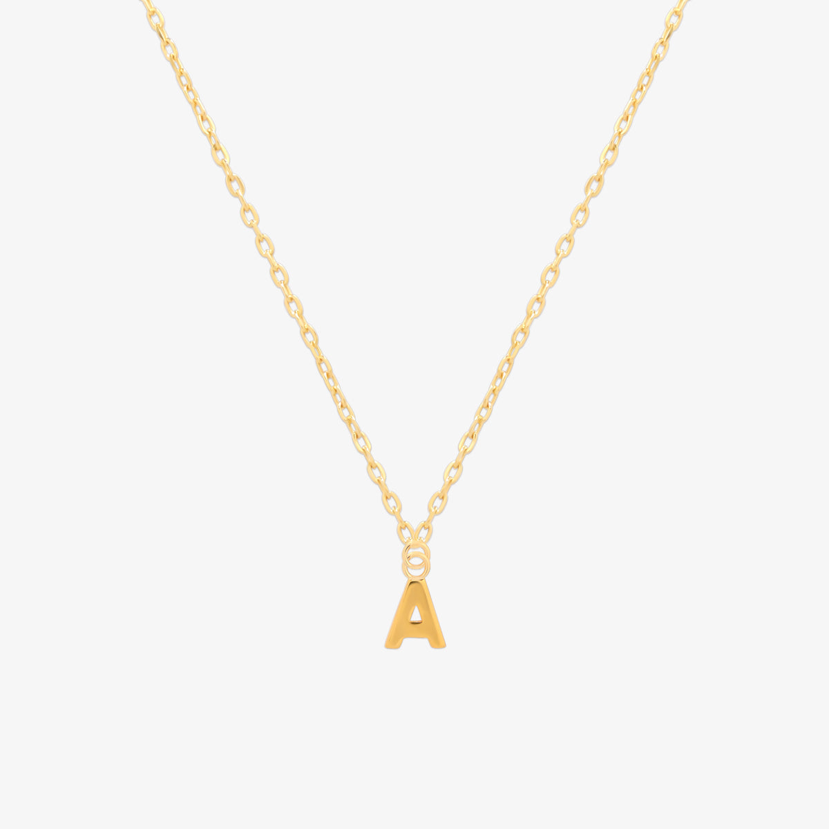 Classic Initial Pendant Necklace (50cm)-0