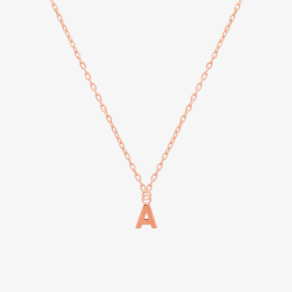 Classic Initial Pendant Necklace (50cm)-52