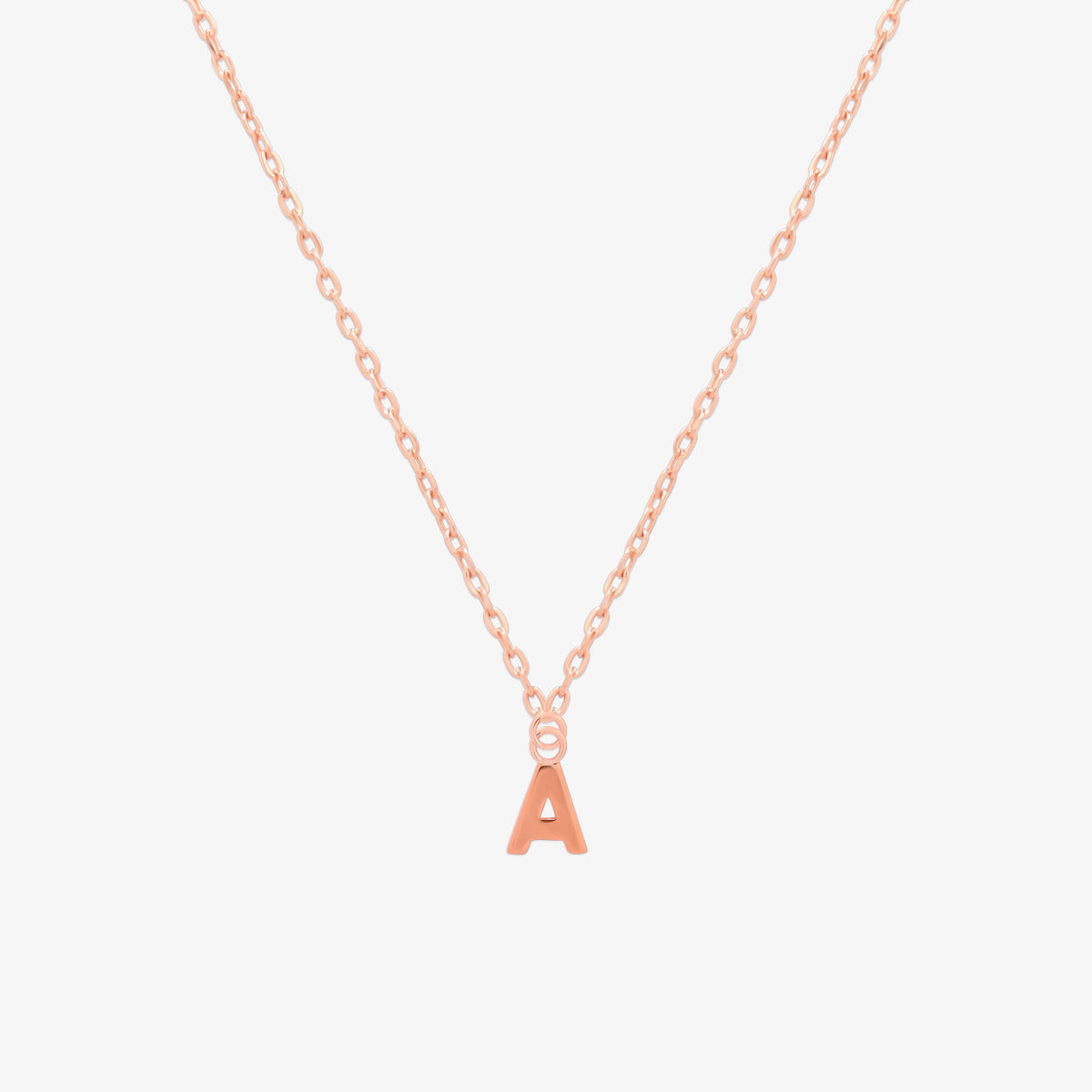 Classic Initial Pendant Necklace (50cm)-52